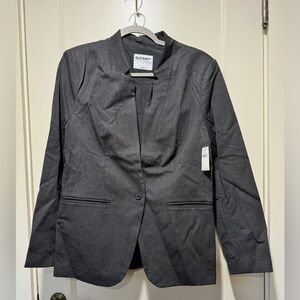 NWT Old Navy Women’s Heathered Twill Pixie Blazer Large